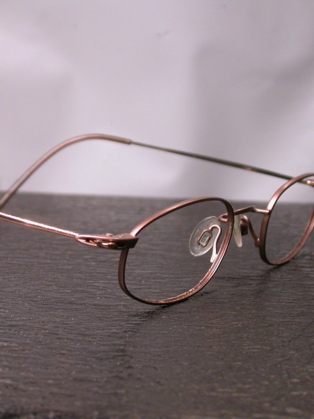 Organix Titanium Gold Bronze Eyeglasses Made in Japan